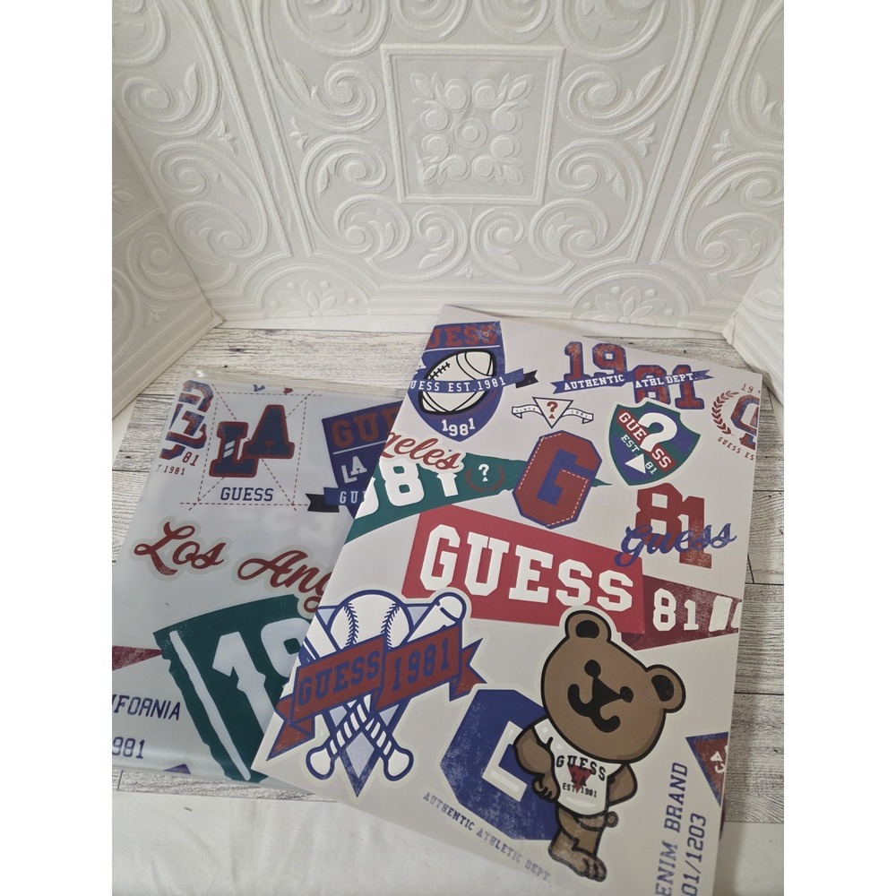 GUESS Los Angeles 1981 Graph Paper  Zipper Poly Portfolio Set